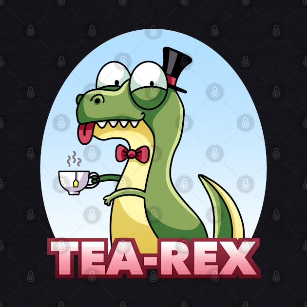 Tea Rex Funny Sarcastic Dinosaur by Dojaja